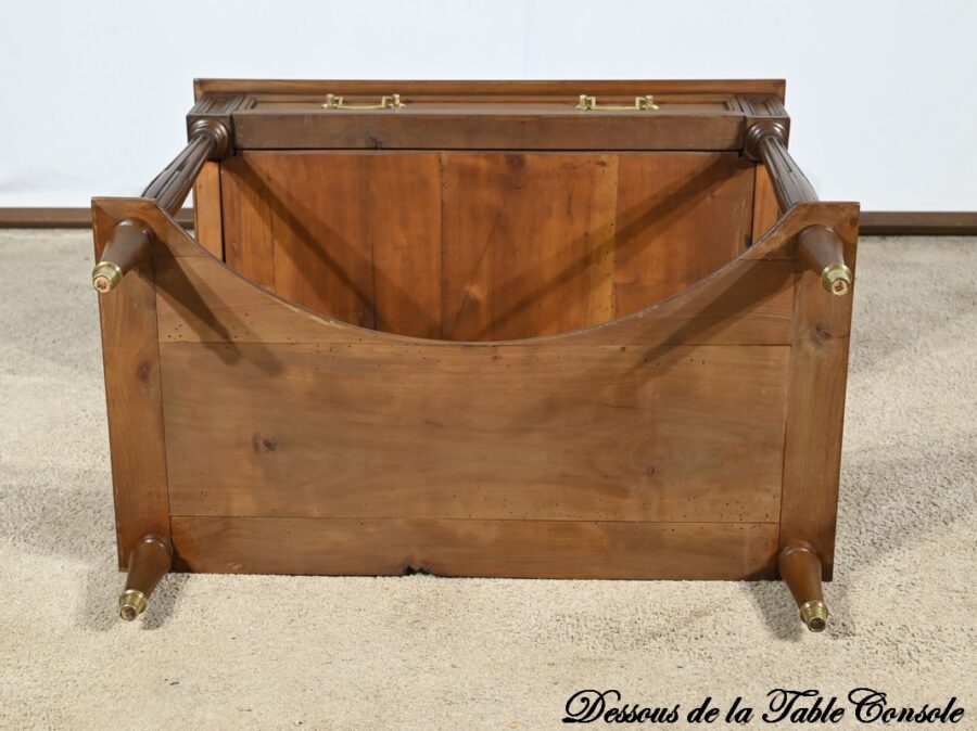 Table Console en Merisier, style Louis XVI – Fin XIXe – Image 42