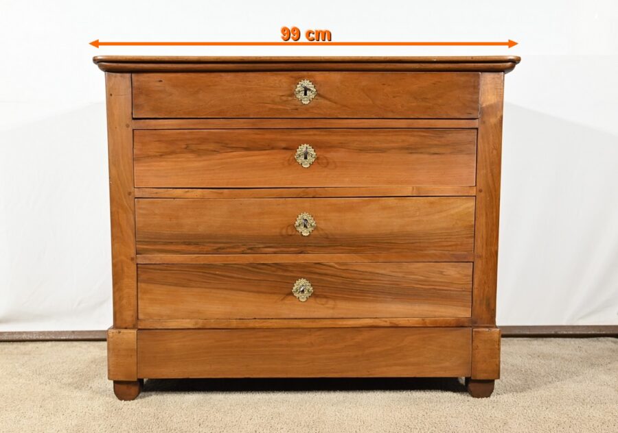Commode Écritoire en Noyer, époque Restauration – 1ère Partie XIXe – Image 2