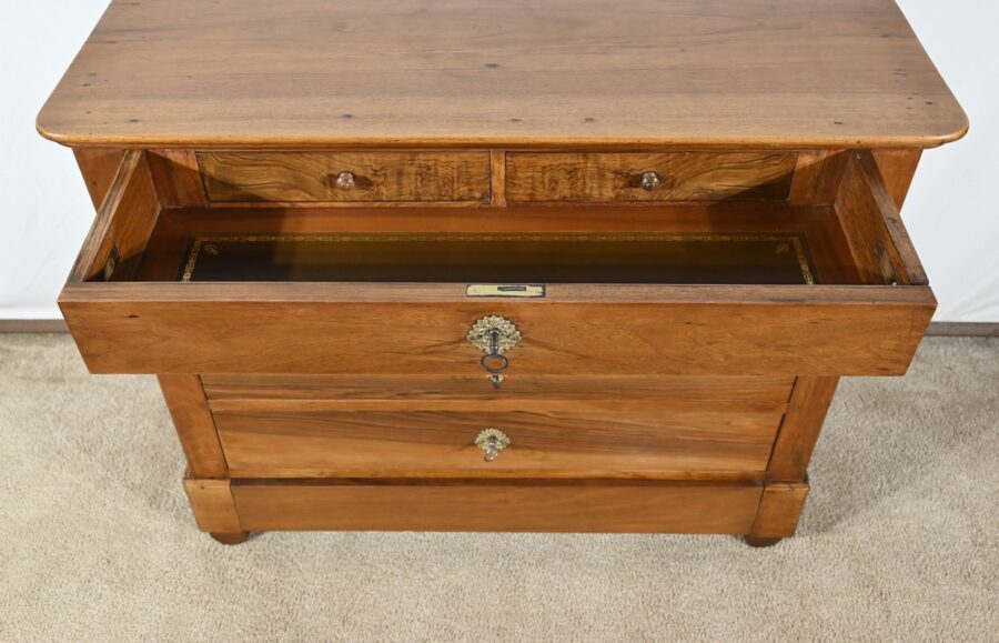 Commode Écritoire en Noyer, époque Restauration – 1ère Partie XIXe – Image 22