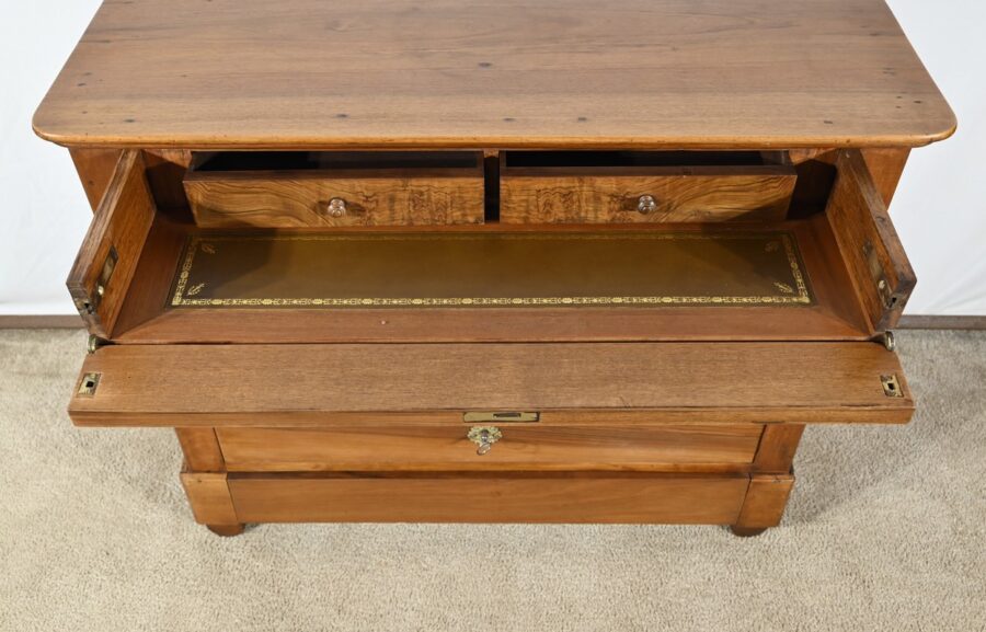Commode Écritoire en Noyer, époque Restauration – 1ère Partie XIXe – Image 23