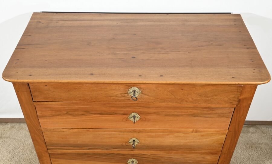 Commode Écritoire en Noyer, époque Restauration – 1ère Partie XIXe – Image 6