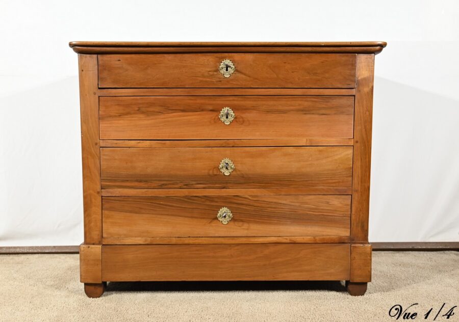 Commode Écritoire en Noyer, époque Restauration – 1ère Partie XIXe – Image 9