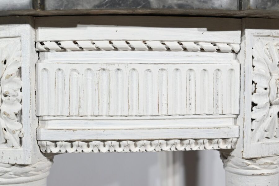Console Demi-Lune en Bois Réchampi, style Louis XVI – Début XIXe – Image 23