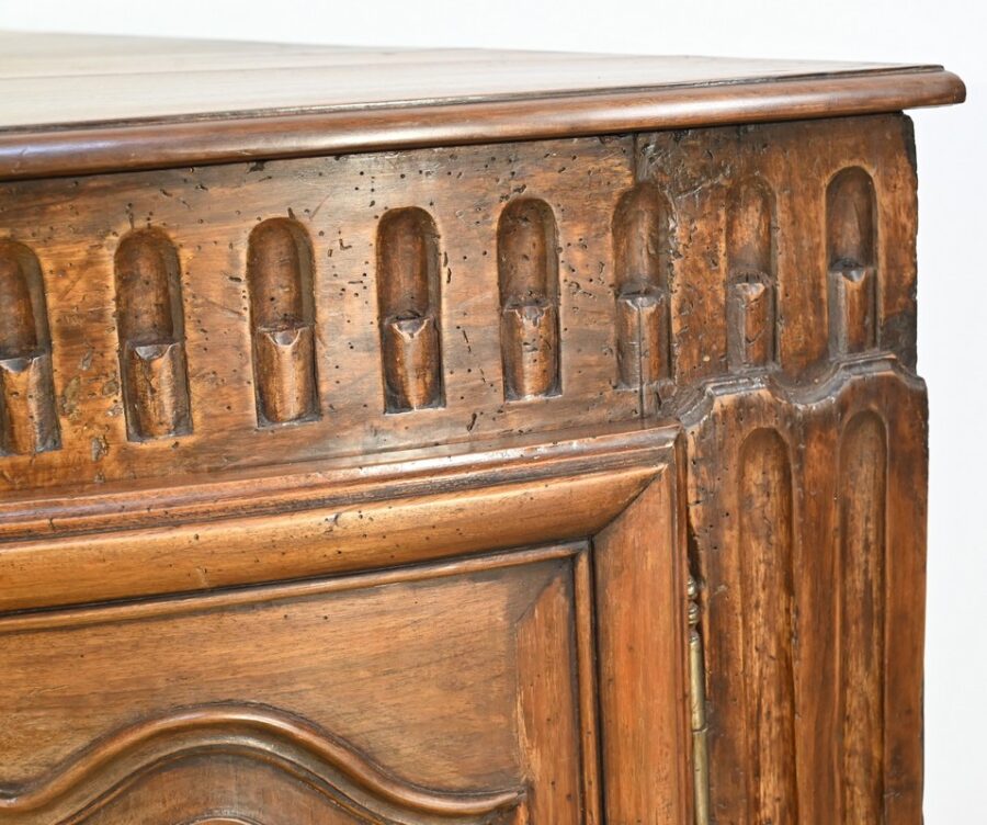 Paire d’Importantes Encoignures de Propriété en Noyer, style Régence – XVIIIe – Image 12