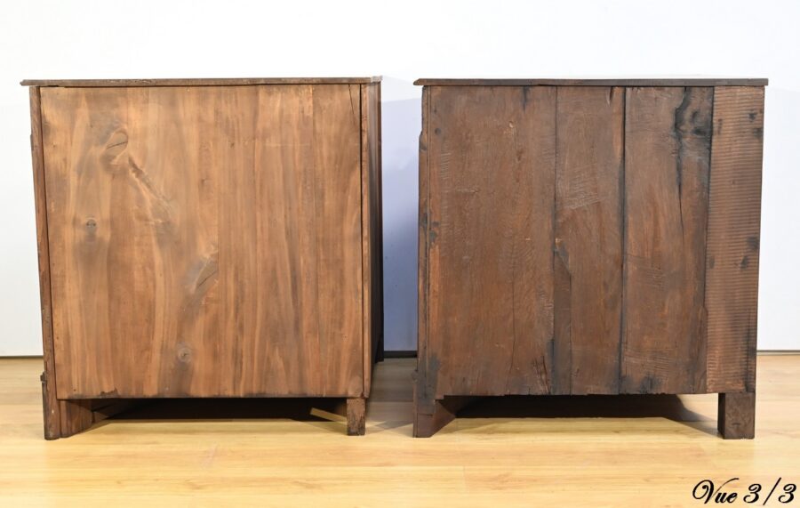 Paire d’Importantes Encoignures de Propriété en Noyer, style Régence – XVIIIe – Image 20