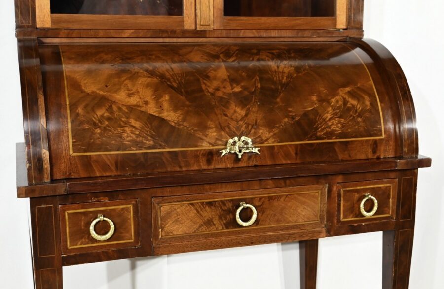 Petit Bureau Bonheur du Jour en Acajou, style Louis XVI / Directoire – Début XXe – Image 15