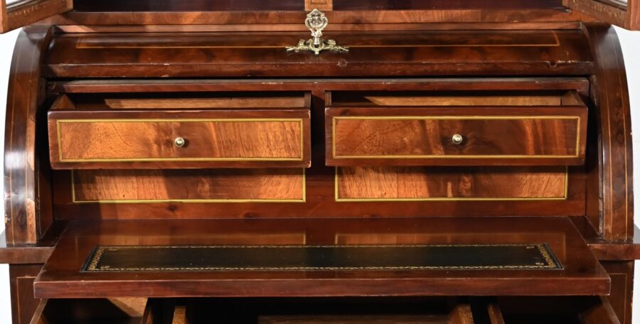 Petit Bureau Bonheur du Jour en Acajou, style Louis XVI / Directoire – Début XXe – Image 30