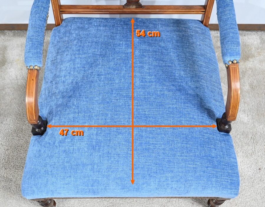 Petit Fauteuil en Palissandre, époque Restauration – Début XIXe – Image 28