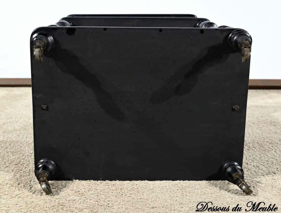 Petit Meuble à Musique en Poirier Noirci, style Napoléon III – 1900 – Image 25