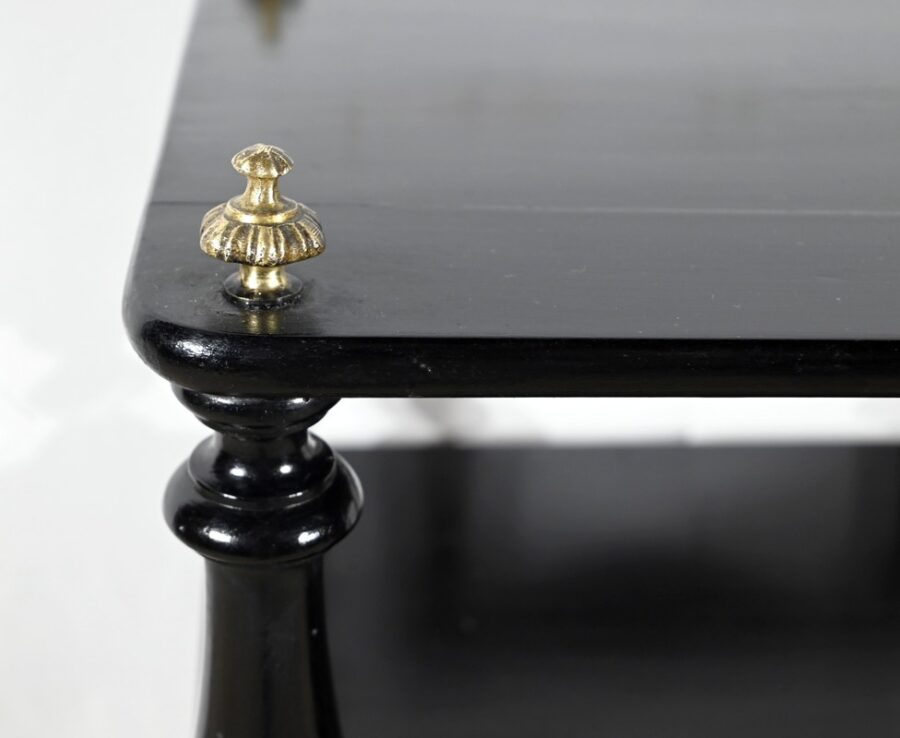 Petit Meuble à Musique en Poirier Noirci, style Napoléon III – 1900 – Image 5