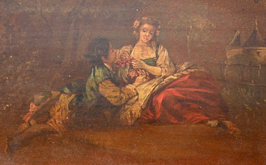 Petite Table à Ouvrage en Bois Laqué, style Louis XV – Fin XIXe – Image 6