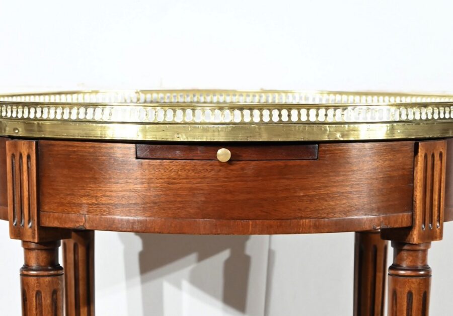 Table Bouillotte en Acajou, style Louis XVI – Milieu XXe – Image 16