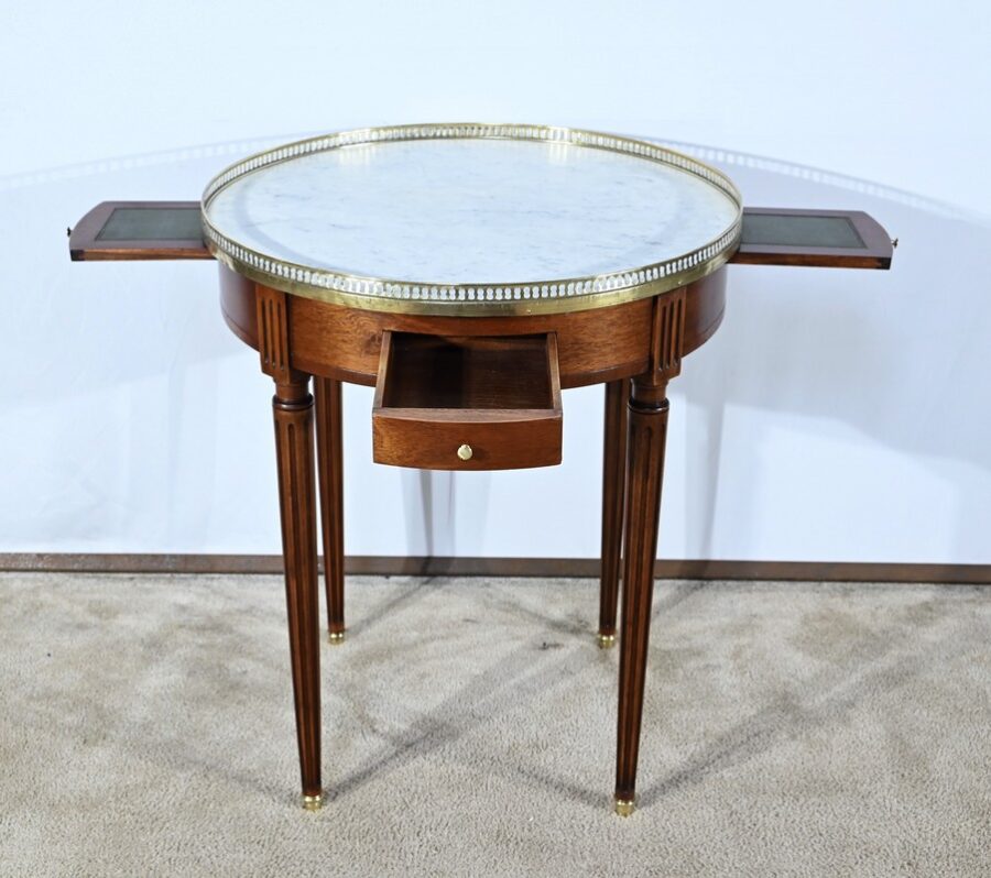 Table Bouillotte en Acajou, style Louis XVI – Milieu XXe – Image 22