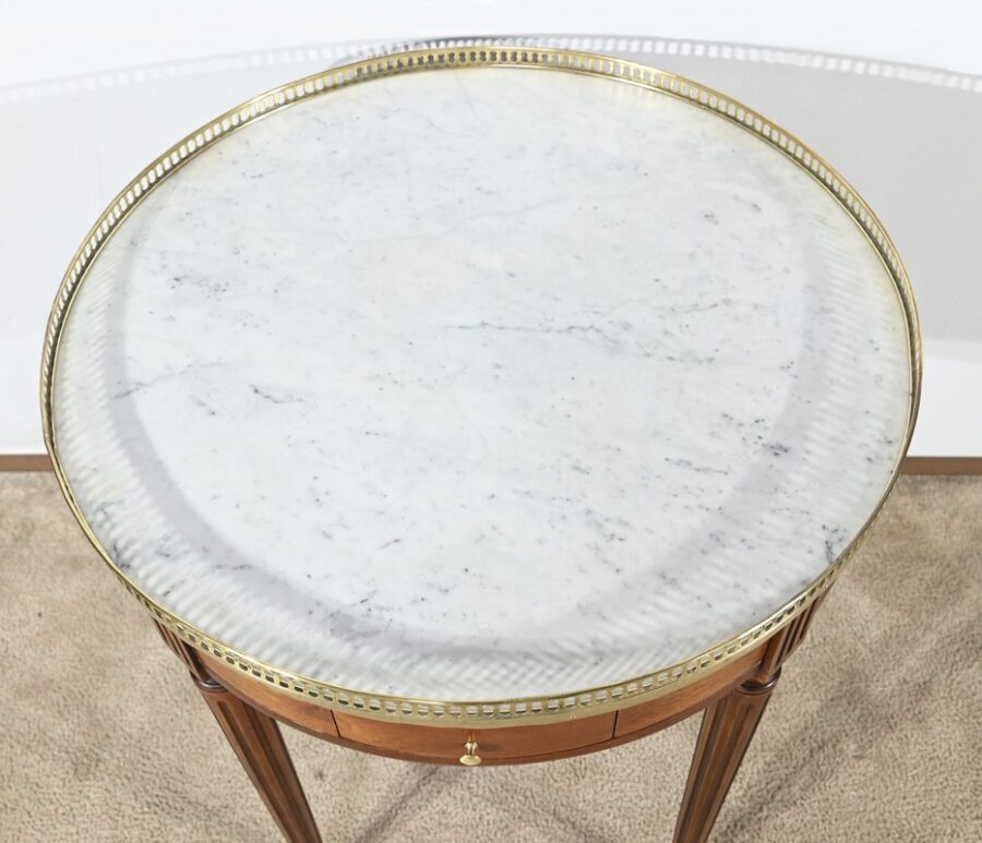 Table Bouillotte en Acajou, style Louis XVI – Milieu XXe – Image 5