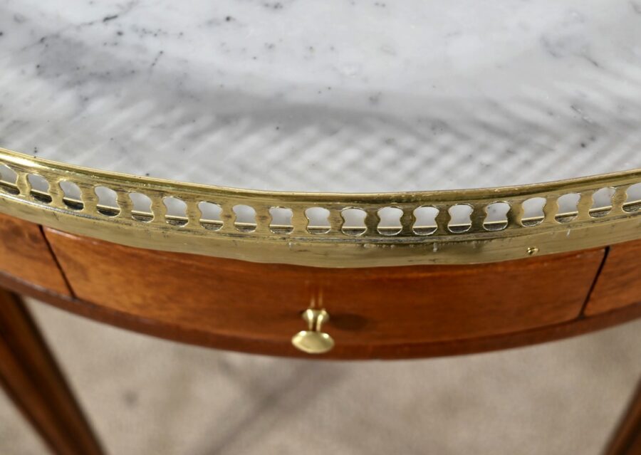Table Bouillotte en Acajou, style Louis XVI – Milieu XXe – Image 6