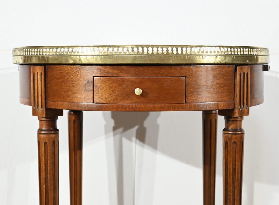 Table Bouillotte en Acajou, style Louis XVI – Milieu XXe – Image 8