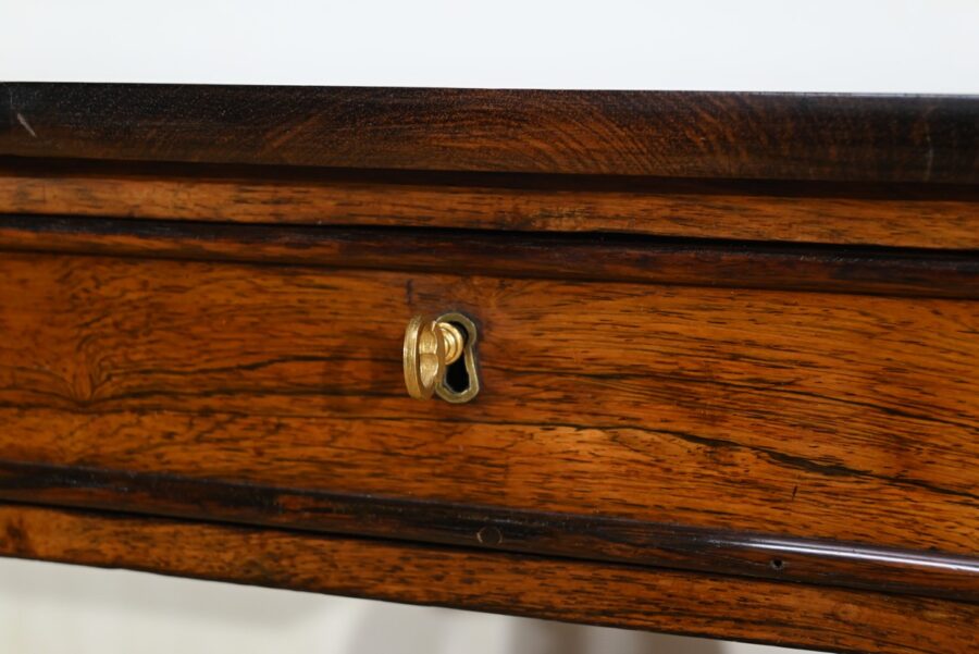 Table Bureau à Volets en Palissandre Massif, époque Restauration – Début XIXe – Image 14