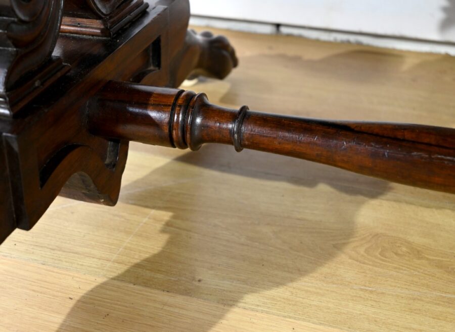 Table Bureau à Volets en Palissandre Massif, époque Restauration – Début XIXe – Image 17
