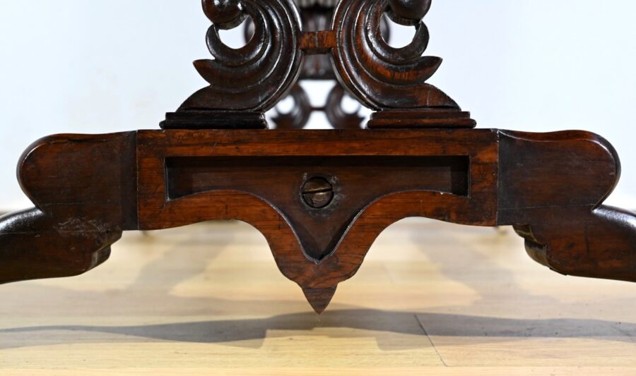 Table Bureau à Volets en Palissandre Massif, époque Restauration – Début XIXe – Image 22
