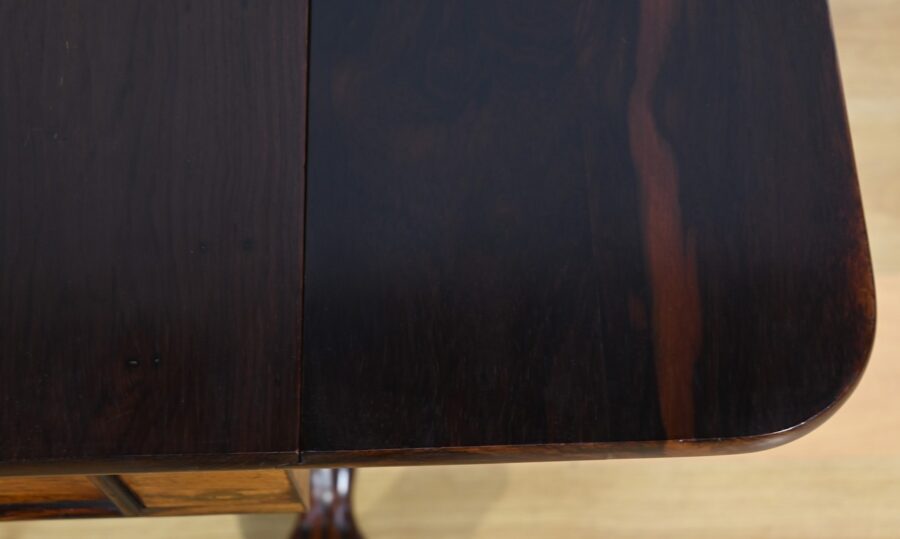 Table Bureau à Volets en Palissandre Massif, époque Restauration – Début XIXe – Image 7