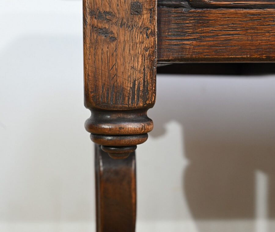 Table Bureau en Chêne, style Néogothique – Début XXe – Image 15