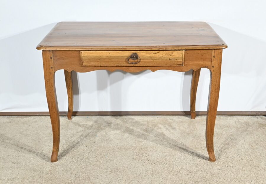 Table Bureau en Noyer et Merisier, style Louis XV – Début XIXe