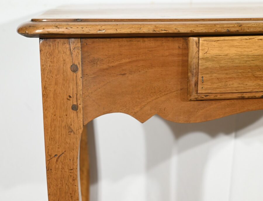 Table Bureau en Noyer et Merisier, style Louis XV – Début XIXe – Image 13