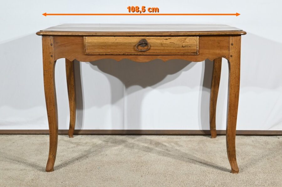 Table Bureau en Noyer et Merisier, style Louis XV – Début XIXe – Image 2
