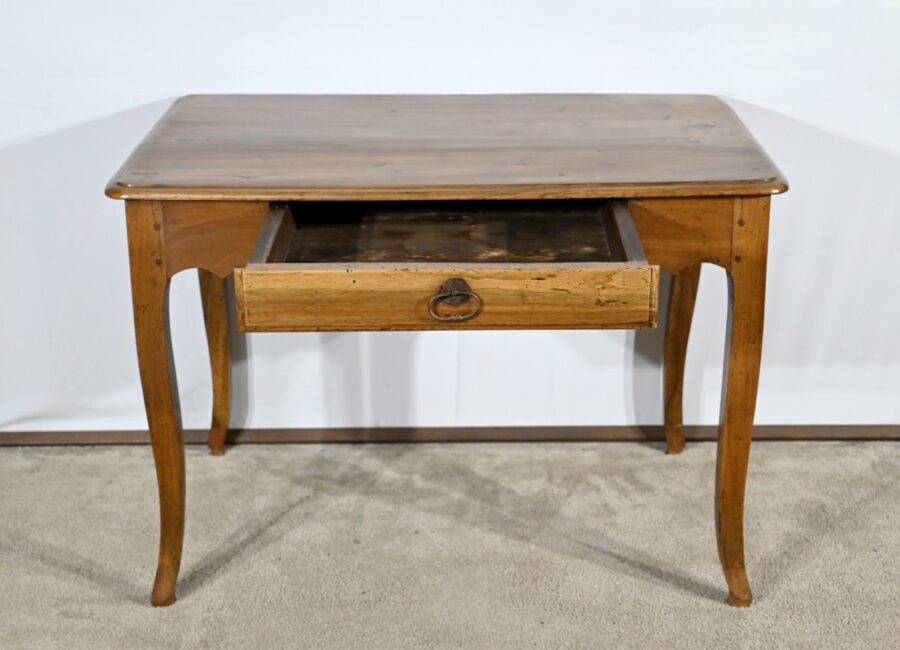 Table Bureau en Noyer et Merisier, style Louis XV – Début XIXe – Image 5