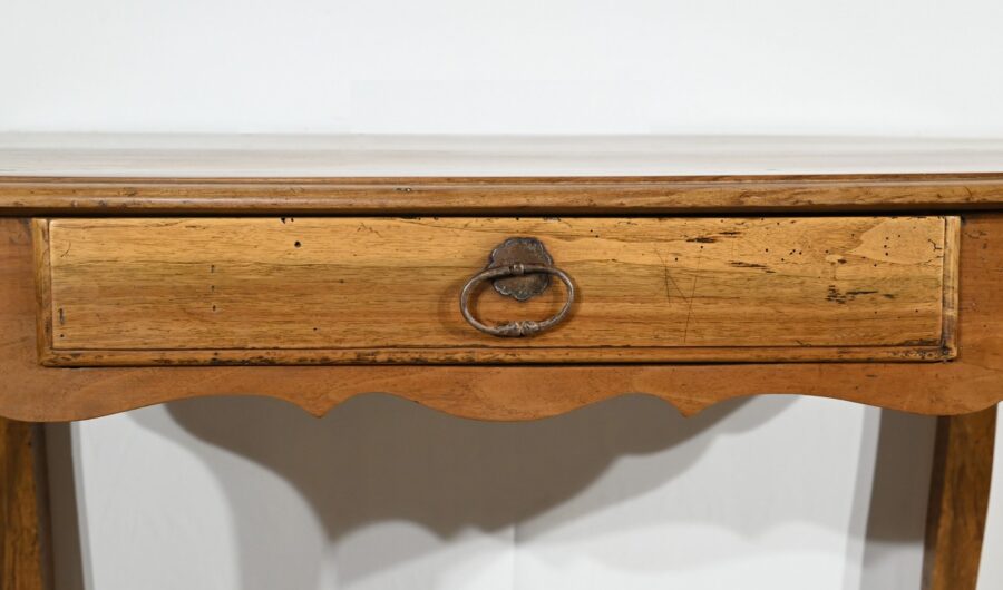 Table Bureau en Noyer et Merisier, style Louis XV – Début XIXe – Image 10