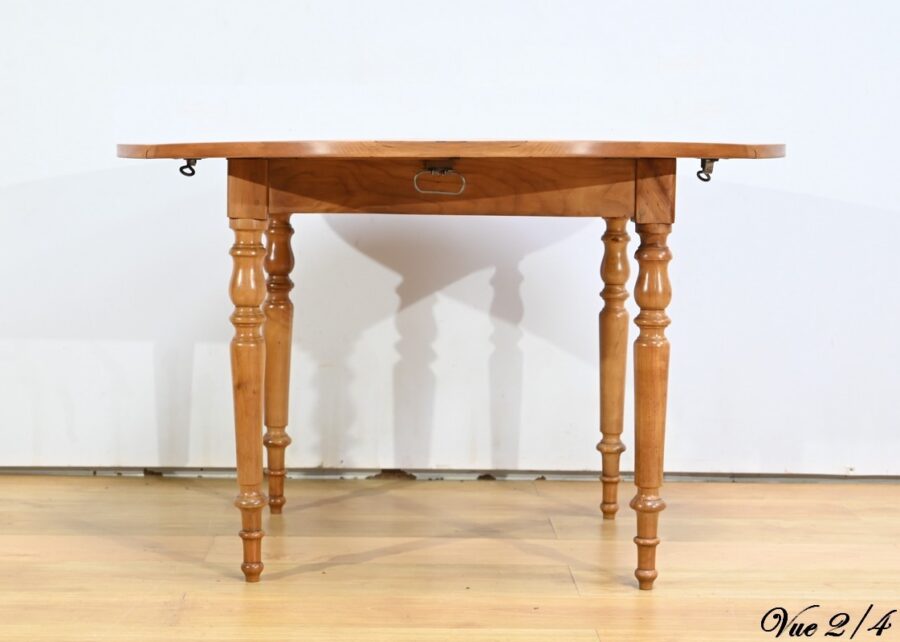 Table Modulable en Merisier, style Louis Philippe – 2ème Partie XIXe – Image 13