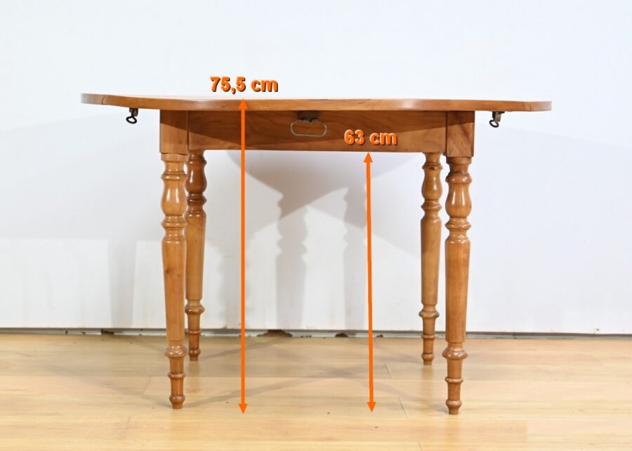 Table Modulable en Merisier, style Louis Philippe – 2ème Partie XIXe – Image 30
