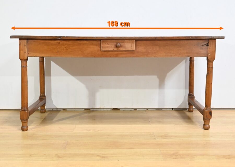 Table de Ferme de Propriété en Merisier, style Louis XIV – Début XIXe – Image 2