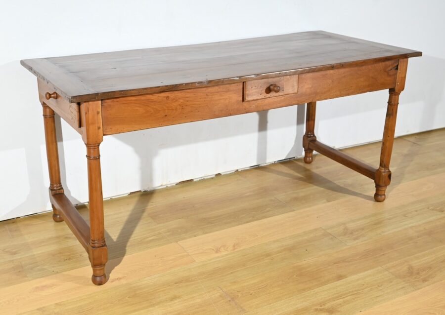 Table de Ferme de Propriété en Merisier, style Louis XIV – Début XIXe – Image 3