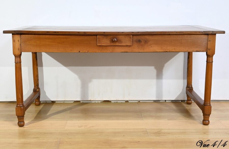 Table de Ferme de Propriété en Merisier, style Louis XIV – Début XIXe – Image 22