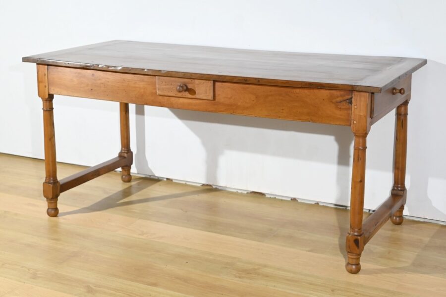 Table de Ferme de Propriété en Merisier, style Louis XIV – Début XIXe – Image 4