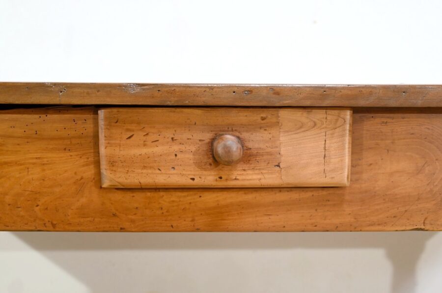 Table de Ferme de Propriété en Merisier, style Louis XIV – Début XIXe – Image 8