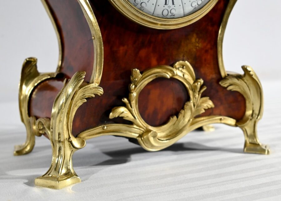 Garniture de Cheminée en Bronze et Bois Peint, estampillée Vincenti & Cie – 2ème partie XIXe – Image 15