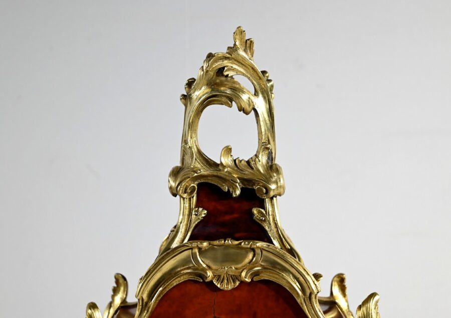 Garniture de Cheminée en Bronze et Bois Peint, estampillée Vincenti & Cie – 2ème partie XIXe – Image 5