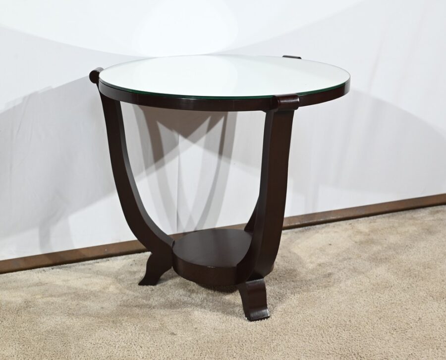 Guéridon en Acajou, style Art Déco – 1959 – Image 2
