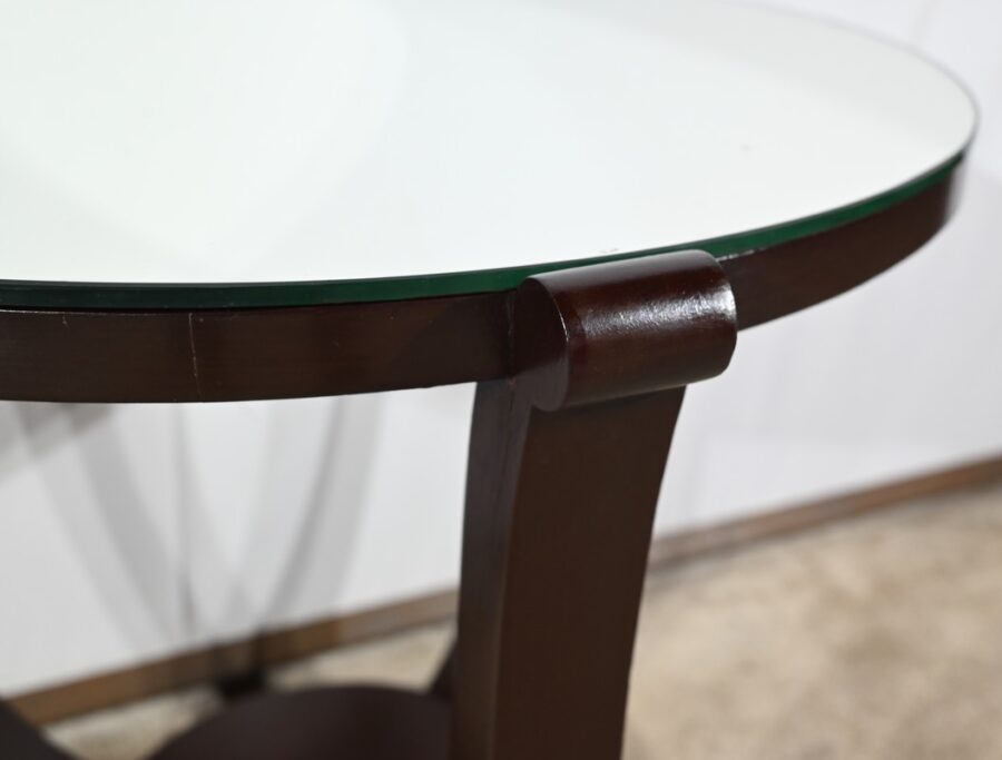 Guéridon en Acajou, style Art Déco – 1959 – Image 7