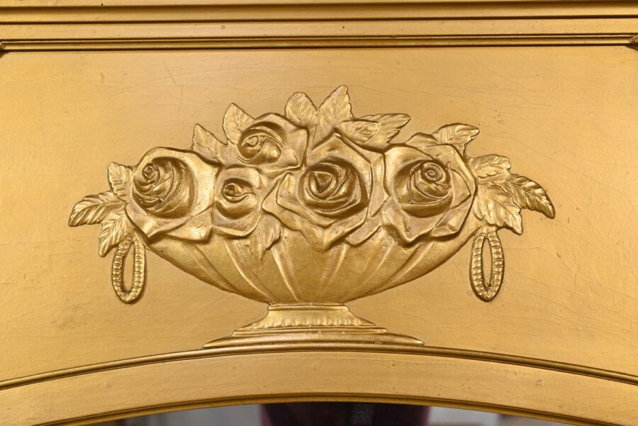 Miroir en Bois et Staff Doré, style Louis XVI – 1930 – Image 6