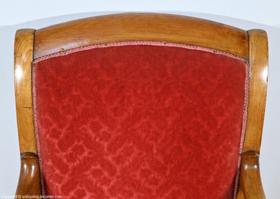 Paire de Fauteuils en Merisier, époque Louis Philippe – 1ère partie XIXe – Image 9