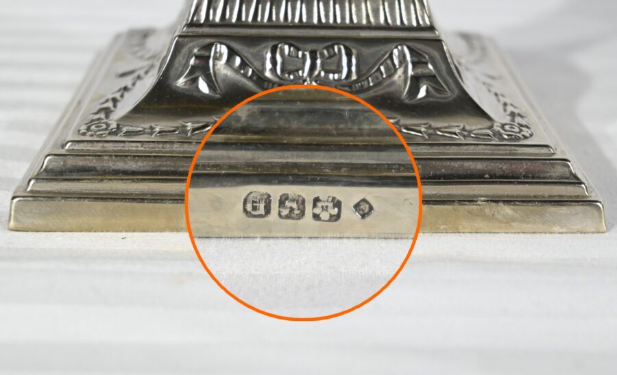 Paire de Flambeaux Électrifiés en Métal Argenté – Milieu XIXe – Image 15
