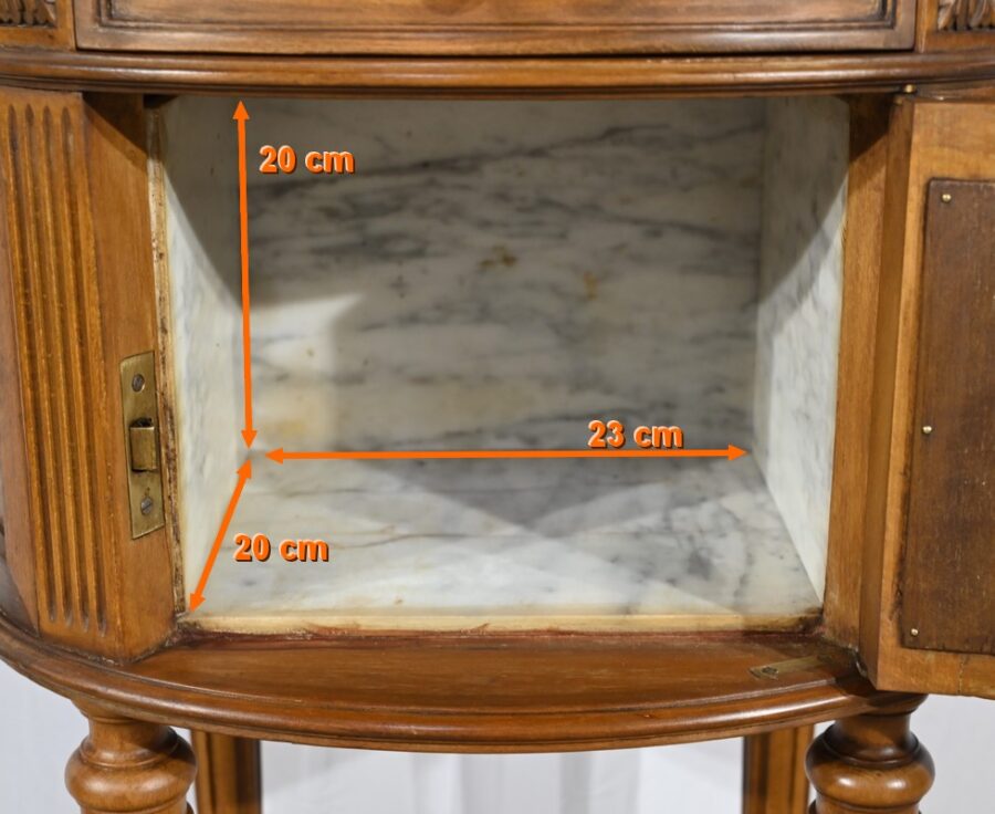 Petite Table Tambour en Hêtre, style Louis XVI – 1920 – Image 33