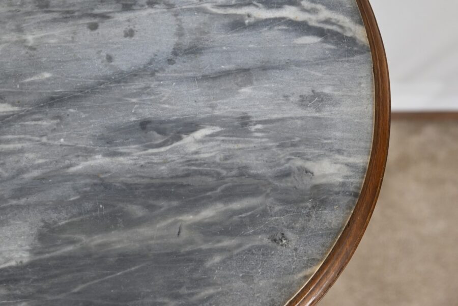 Petite Table Tambour en Hêtre, style Louis XVI – 1920 – Image 8