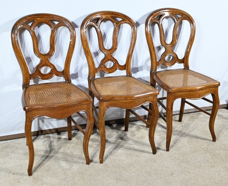 Chaises en Chêne, époque Louis Philippe – Milieu XIXe – Image 2