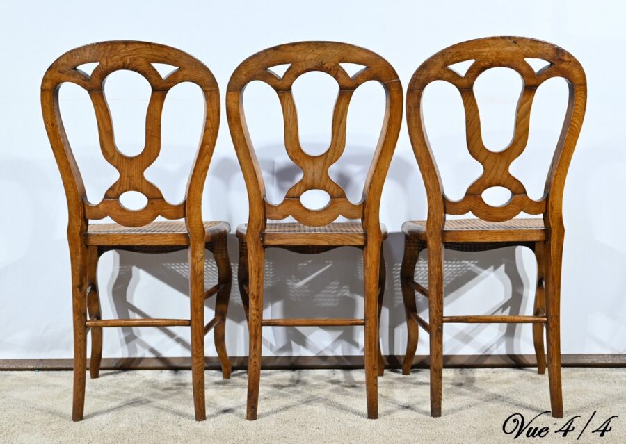 Chaises en Chêne, époque Louis Philippe – Milieu XIXe – Image 21