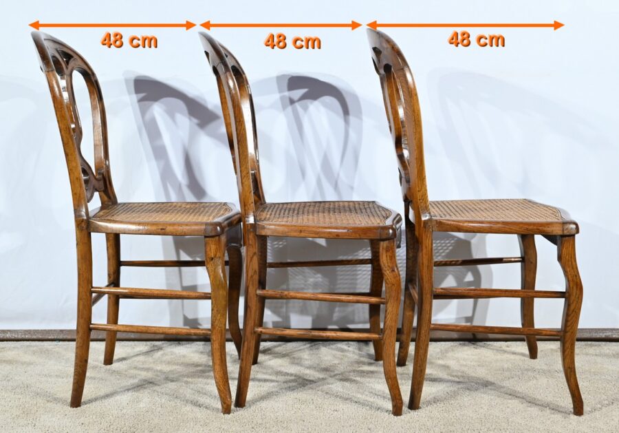 Chaises en Chêne, époque Louis Philippe – Milieu XIXe – Image 23