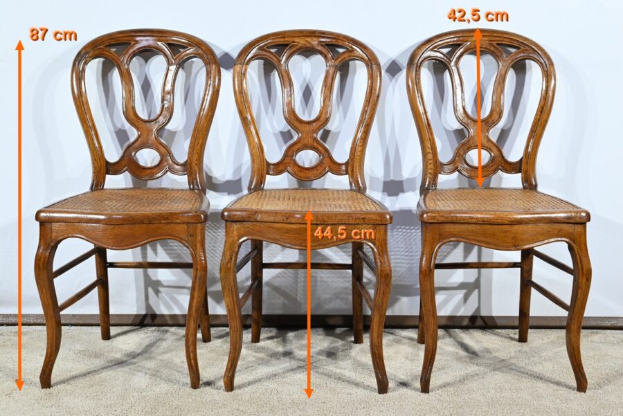Chaises en Chêne, époque Louis Philippe – Milieu XIXe – Image 24
